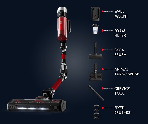 Tefal X-Force 9.60 Flex, Handstick Vacuum Cleaner, 250W, 0.45L, 45min, Animal Care - TY2079WO Tefal X-Force 9.60 Flex, Handstick Vacuum Cleaner, 250W, 0.45L, 45min, Animal Care - TY2079WO